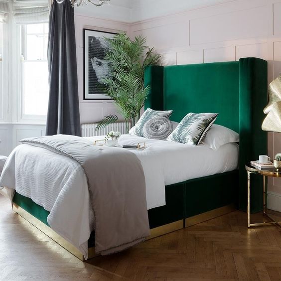 sypialnia w stylu artdeco