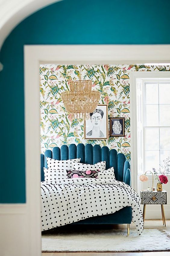 sypialnia w stylu artdeco